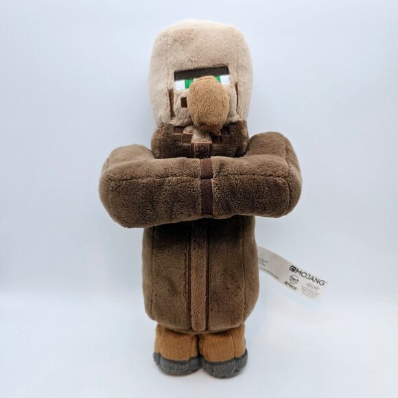 Minecraft Villager 12" Plush 2016 Spin Master Mojang Jinx - Picture 1 of 12